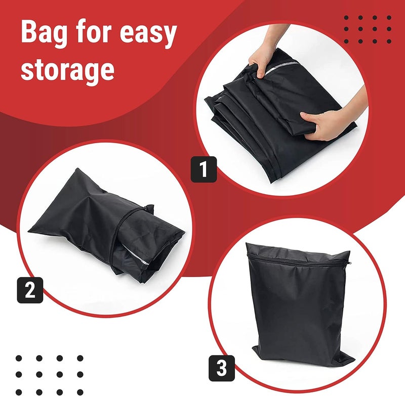 Granatan IBC Tote Cover 420D, 275 Gallon, Water Tank Protective Cover Outdoor Black - Image 5